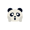 surprise panda Sticker