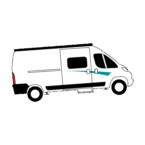 goldschmitt_de giphyupload van camper campervan Sticker