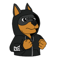 Angry German Shepherd Sticker by Dobernut