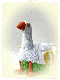 White Bird Duck GIF by TeaCosyFolk