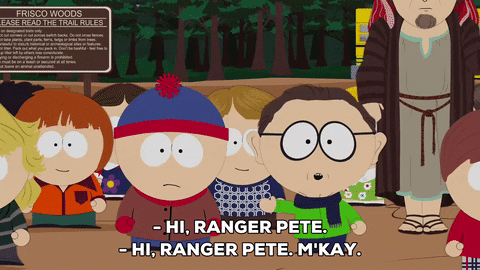 stan marsh woods GIF by South Park 