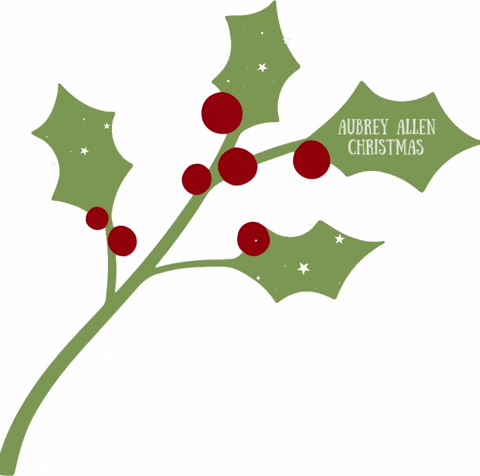 Christmas Holly GIF by Aubrey Allen