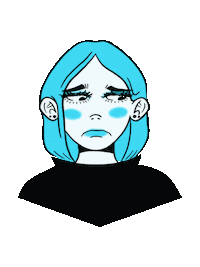 nanafregoloni smile cry friendship rage Sticker