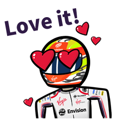 love it! Sticker by Envision Virgin Racing Formula E Team!