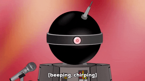 robots scanning GIF by South Park 