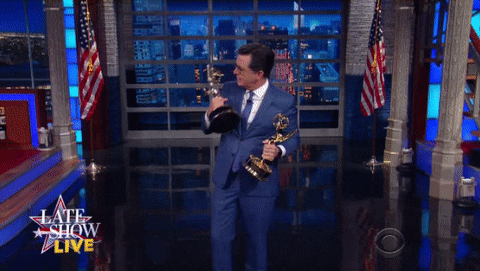 Stephen Colbert Emmys GIF by The Late Show With Stephen Colbert