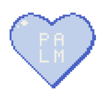 PalmPhone heart pixel hearts valentines Sticker