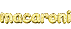 macaroni rotating Sticker by AnimatedText