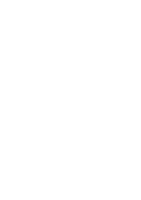 White Line Circle Sticker