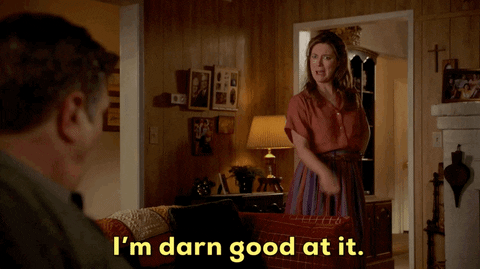 Giphy of Ted Lasso saying it smells like potential