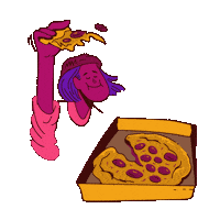Pizza Sticker by Amo Ofertas Oficial