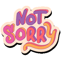 Sorry Pink Sticker by BOMBONATOR_WOLPH