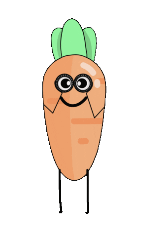 Loceries carrot loceries blinking carrot carrot watching at you Sticker