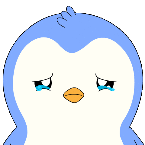 Sad Cry Sticker by Pudgy Penguins