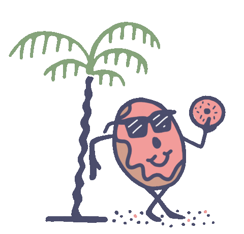 TheSaltyDonut giphyupload vibes miami donut Sticker