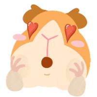 Guinea Pig Love Sticker by rabbitomart