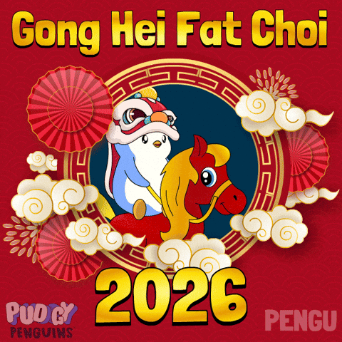 Chinese New Year Penguin GIF by Pudgy Penguins