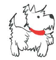Dog Westie Sticker by PaperFest