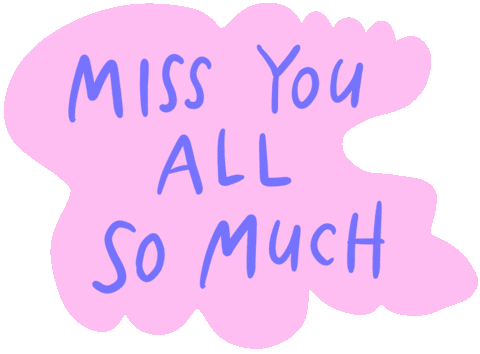 Missing Miss You Sticker by Heather Buchanan