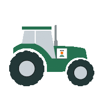 Farmer Tractor Sticker by KWS Group