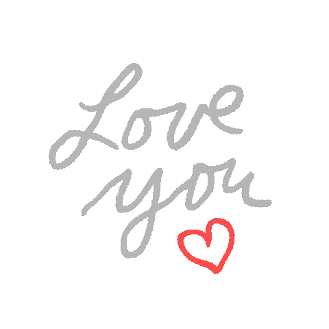 I Love You Heart Sticker by Jessica Lau