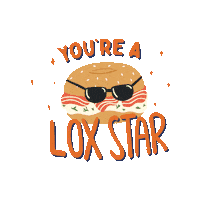 itsmadbagel breakfast sandwich salmon bagel Sticker