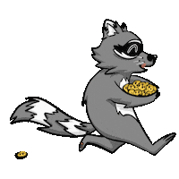 TraitAbstrait twitch cookie raccoon tabst Sticker