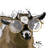 Glasses Goat Sticker