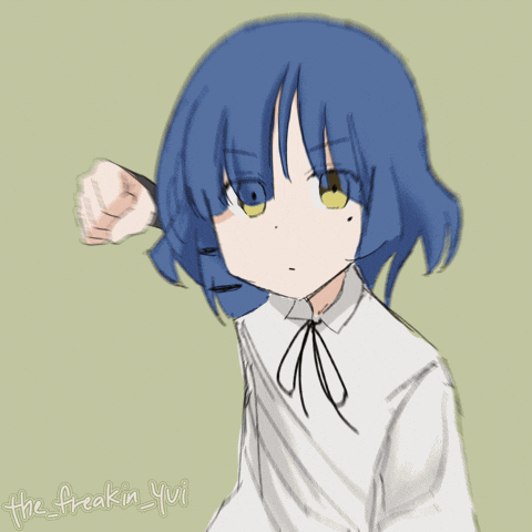 the_freakin_yui giphyupload bocchi the rock ryo yamada ryo GIF