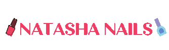 Pink Name Sticker by NATASHA NAILS