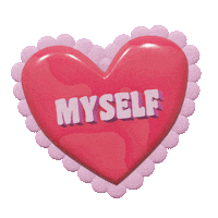 I Love Me Heart Sticker by leanne rule