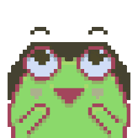 Frog 8Bit Sticker