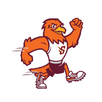 Track And Field Run Sticker by Susquehanna University