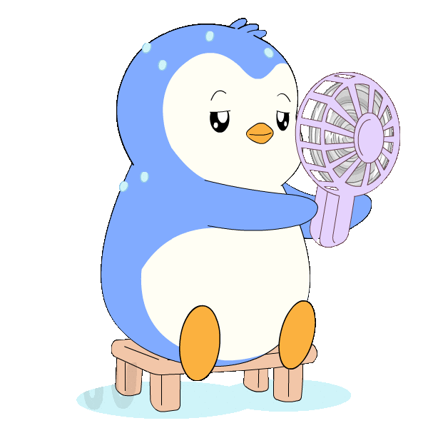 Nervous Summer Sticker by Pudgy Penguins