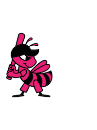 pink baseball Sticker by Salt Lake Bees