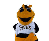 happy bumble bee Sticker by Salt Lake Bees
