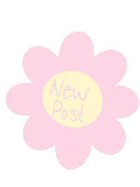 Flower Post Sticker