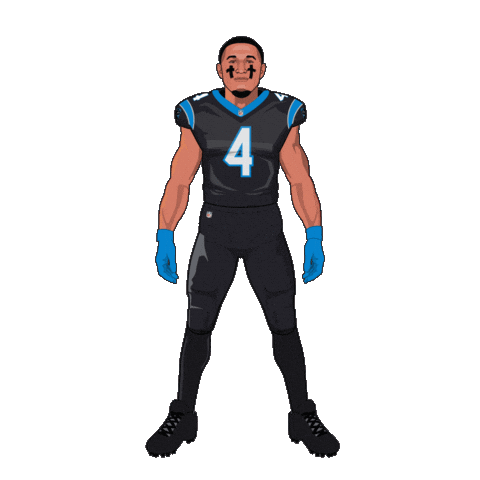 Keep Pounding Carolina Panthers Sticker by SportsManias