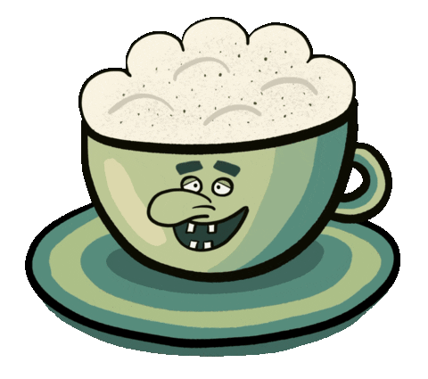 DoodleSwarm giphyupload smile cartoon coffee Sticker