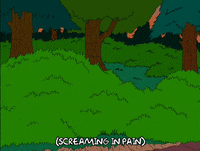 bart simpson woods GIF