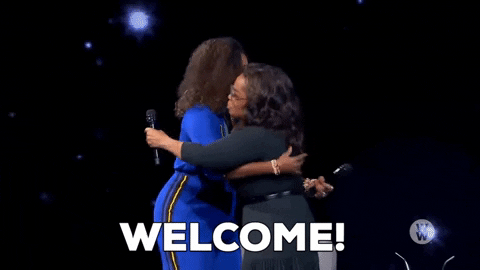 donttrusttheinternet giphygifmaker friends welcome hugs GIF