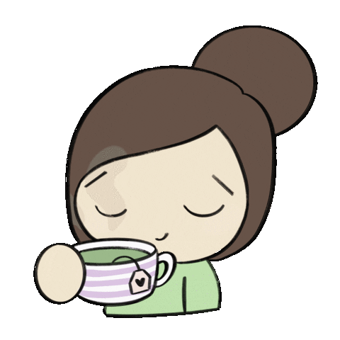 doodlesdamari giphyupload tea matcha cha Sticker