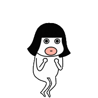 Girl くちびる Sticker