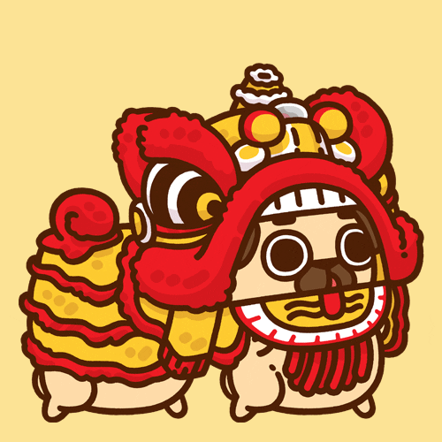 Happy Chinese New Year GIF by Puglie Pug