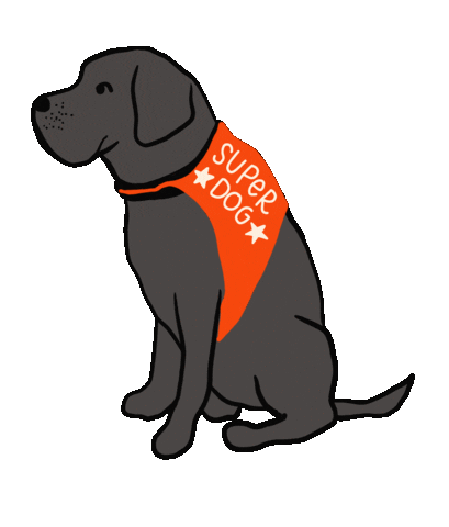 aidthesilent giphyupload service dog aid the silent aidthesilent Sticker