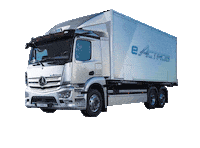Mercedes-Benz-Trucks mercedes charge battery trucks Sticker