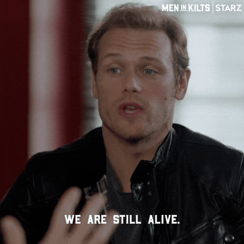 Im Alive We Did It GIF by Men in Kilts: A Roadtrip with Sam and Graham