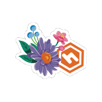 Flowers Sticker by HoneyGrove