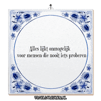 Nl Verandering Sticker by Tegelspreuken.nl