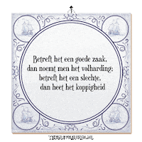 Humor Reflectie Sticker by Tegelspreuken.nl